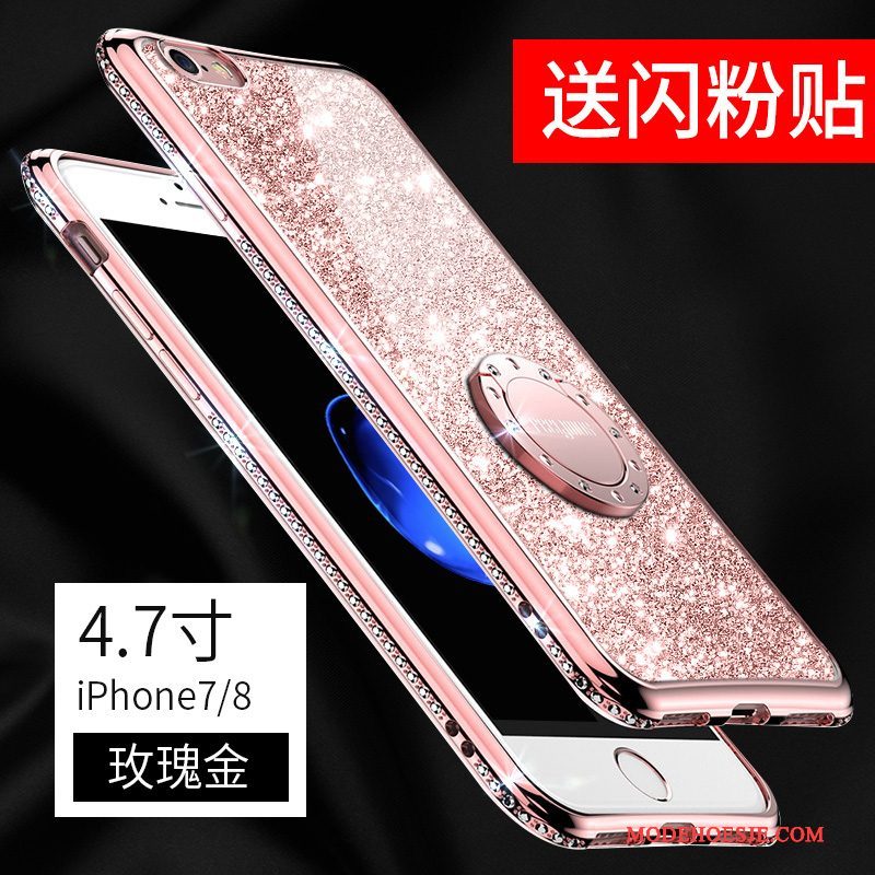 Hoesje iPhone 8 Strass Groen Rood, Hoes iPhone 8 Roze Goud