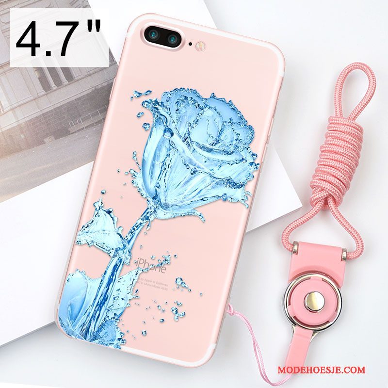 Hoesje iPhone 8 Zacht Anti-fall Nieuw, Hoes iPhone 8 Siliconen Telefoon Hanger