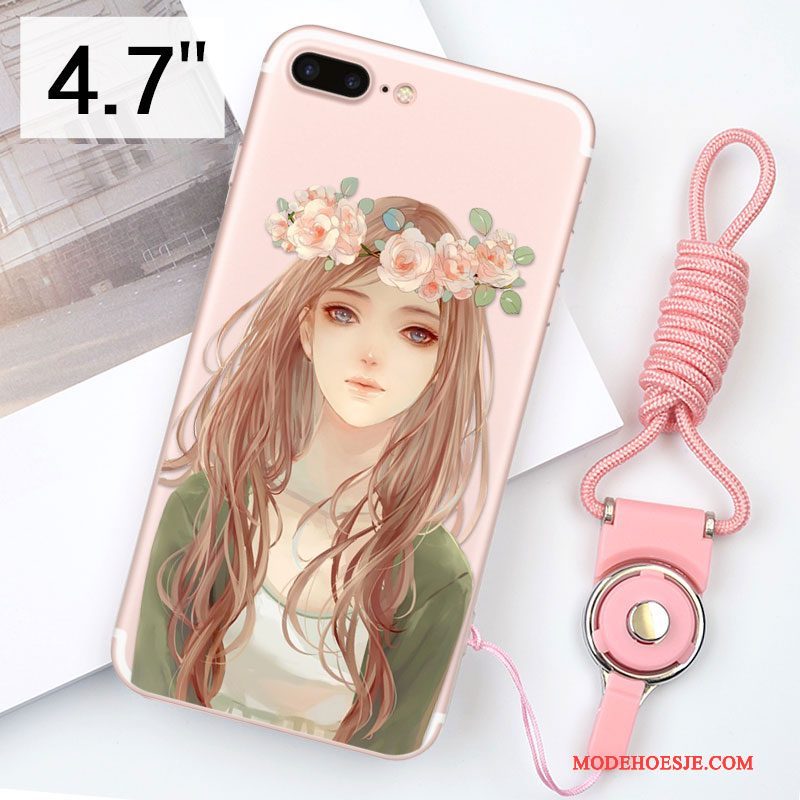 Hoesje iPhone 8 Zacht Anti-fall Nieuw, Hoes iPhone 8 Siliconen Telefoon Hanger