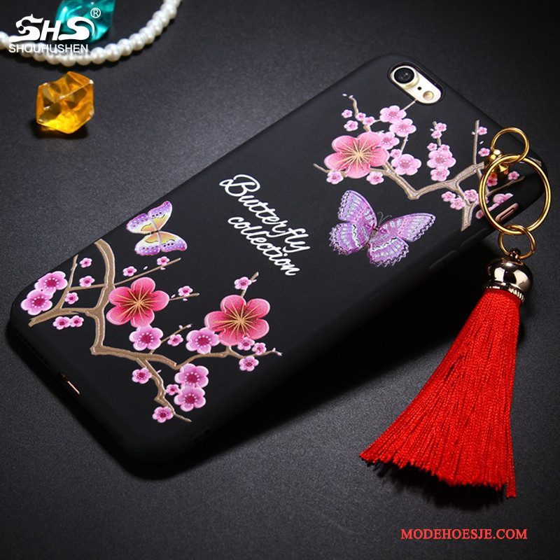 Hoesje iPhone 8 Zacht Chinese Stijl Hanger, Hoes iPhone 8 Telefoon Trend