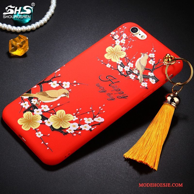 Hoesje iPhone 8 Zacht Chinese Stijl Hanger, Hoes iPhone 8 Telefoon Trend