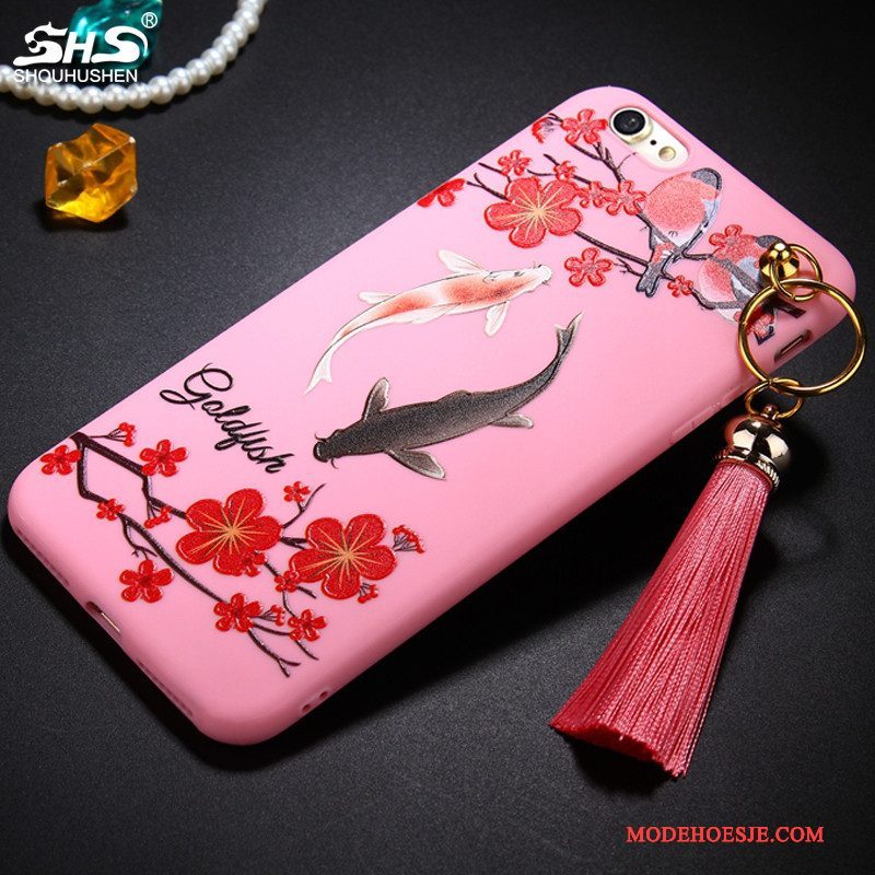 Hoesje iPhone 8 Zacht Chinese Stijl Hanger, Hoes iPhone 8 Telefoon Trend