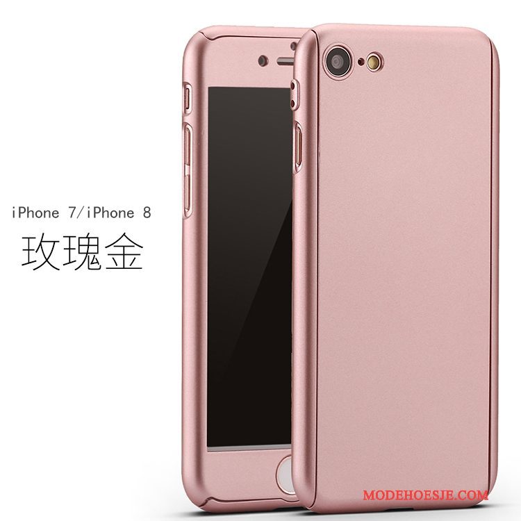 Hoesje iPhone 8 Zacht Roze Anti-fall, Hoes iPhone 8 Siliconen Telefoon Rood