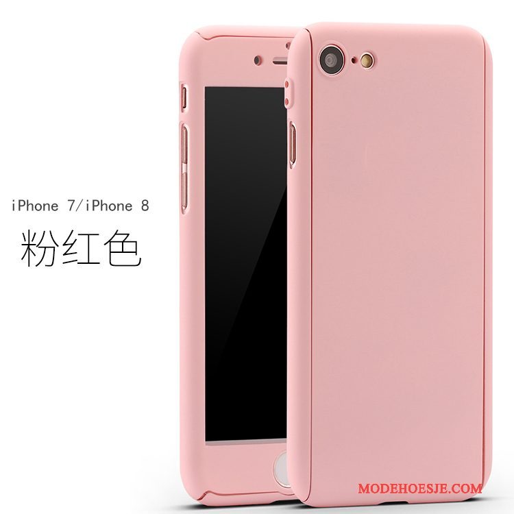 Hoesje iPhone 8 Zacht Roze Anti-fall, Hoes iPhone 8 Siliconen Telefoon Rood
