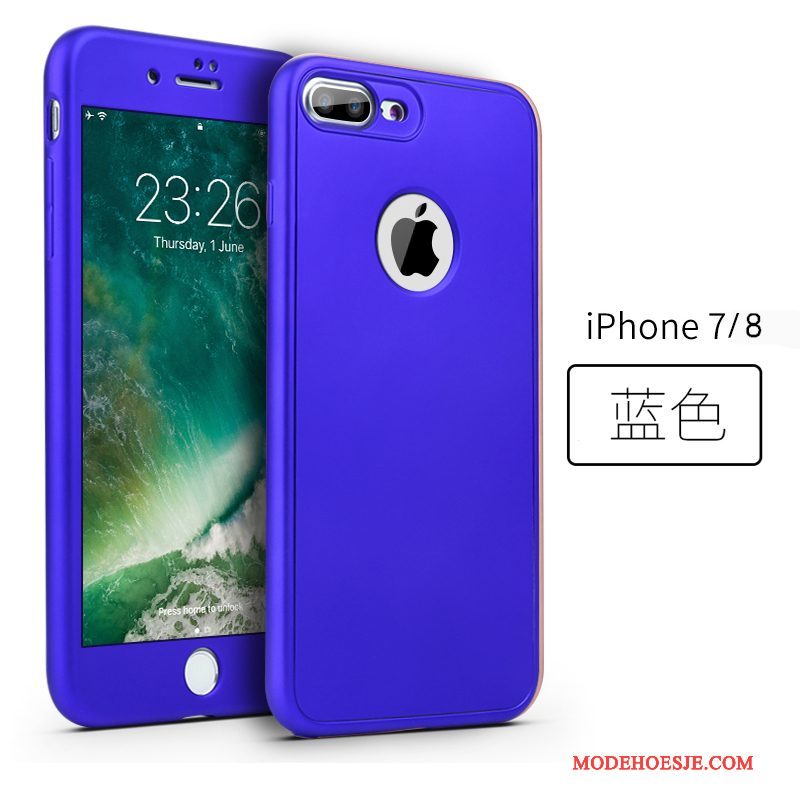Hoesje iPhone 8 Zacht Roze Anti-fall, Hoes iPhone 8 Siliconen Telefoon Rood