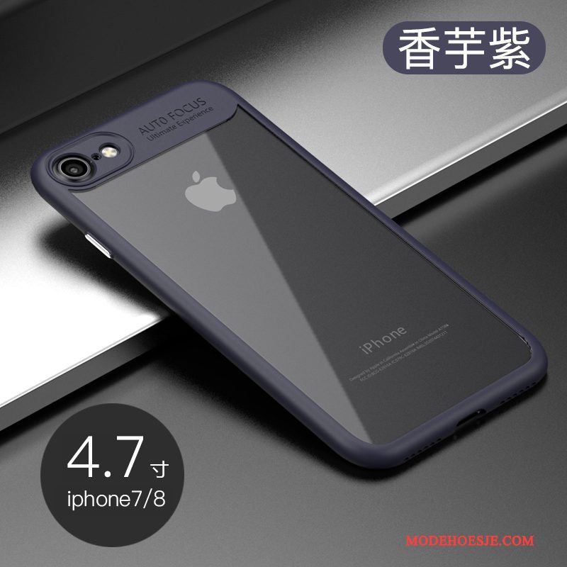 Hoesje iPhone 8 Zacht Telefoon Zwart, Hoes iPhone 8 Siliconen Trend
