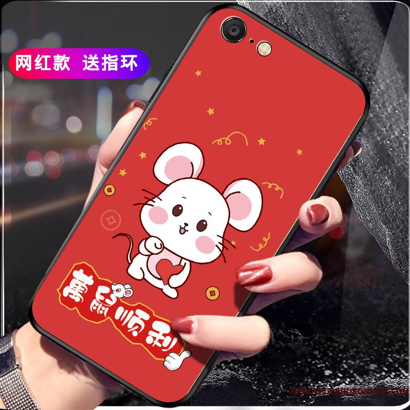 Hoesje iPhone Se 2020 Siliconen Anti-fall Roze, Hoes iPhone Se 2020 Bescherming Telefoon