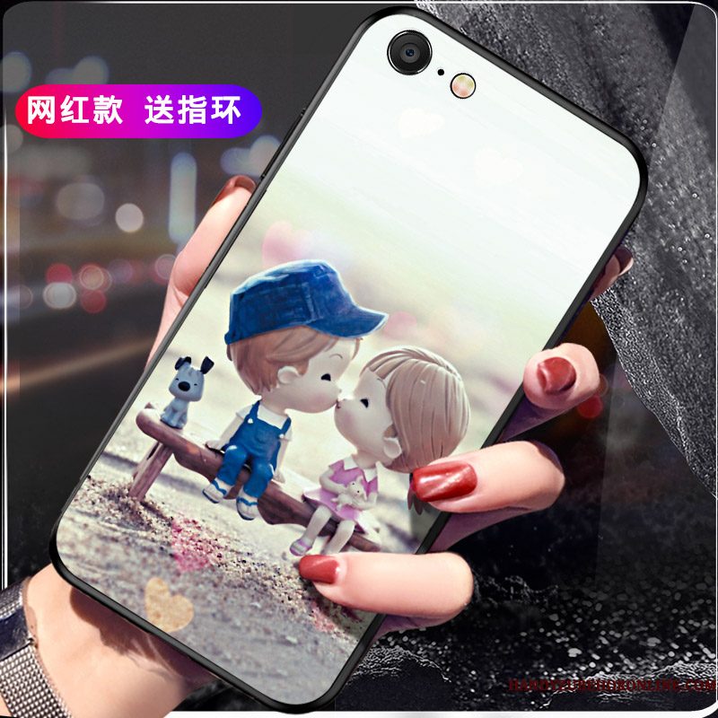 Hoesje iPhone Se 2020 Siliconen Anti-fall Roze, Hoes iPhone Se 2020 Bescherming Telefoon