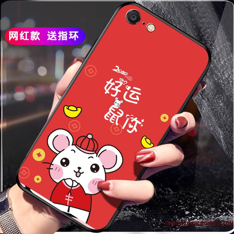 Hoesje iPhone Se 2020 Siliconen Anti-fall Roze, Hoes iPhone Se 2020 Bescherming Telefoon