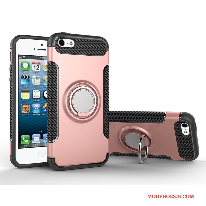 Hoesje iPhone Se Bescherming Magnetisch Trend, Hoes iPhone Se Scheppend Anti-falltelefoon