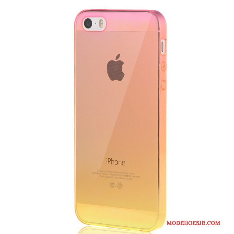 Hoesje iPhone Se Scheppend Eenvoudigetelefoon, Hoes iPhone Se Zacht Doorzichtig Groen