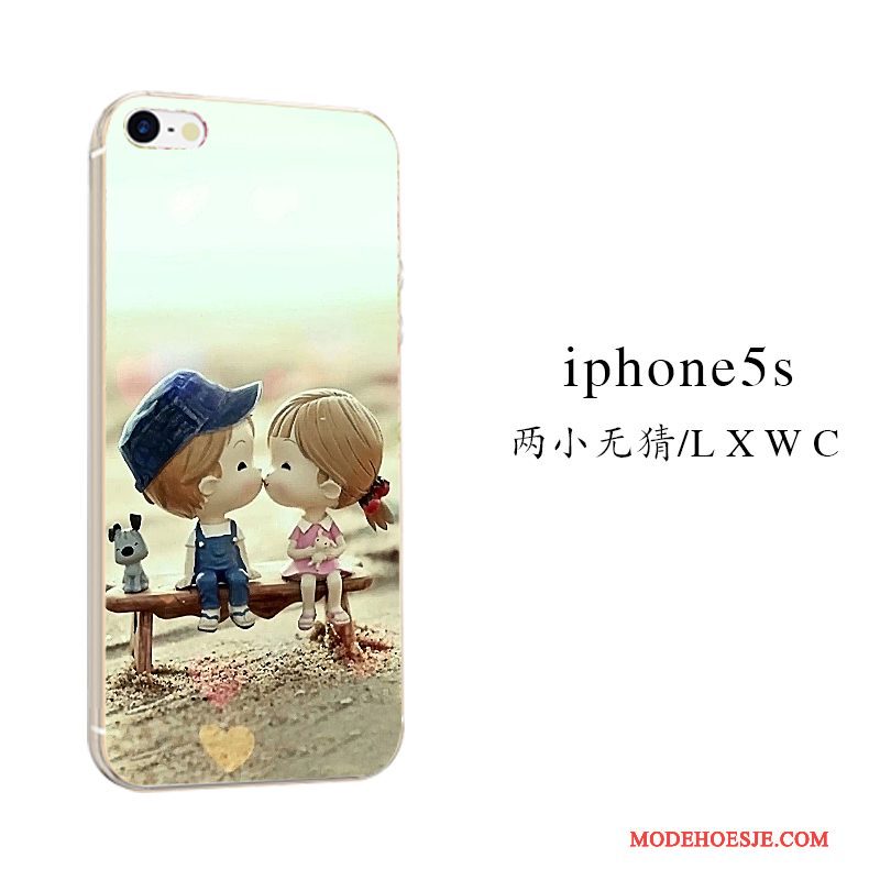 Hoesje iPhone Se Zakken Blauw Super Schattig, Hoes iPhone Se Zacht Trendtelefoon