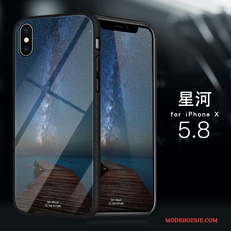 Hoesje iPhone X Bescherming Trend Dun, Hoes iPhone X Zakken Anti-fall Nieuw