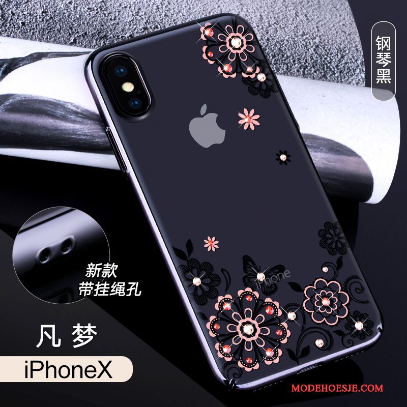 Hoesje iPhone X Kleur Doorzichtig Trendy Merk, Hoes iPhone X Luxe Anti-fall Nieuw