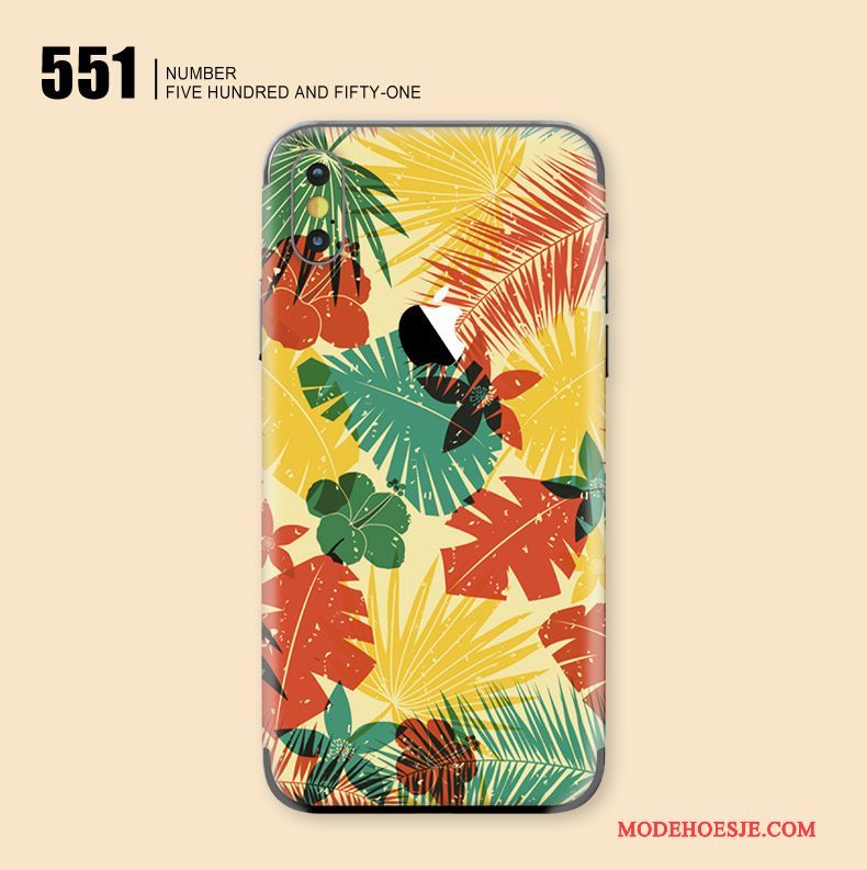 Hoesje iPhone X Kleur Skärmskydd Kunst, Hoes iPhone X Bescherming