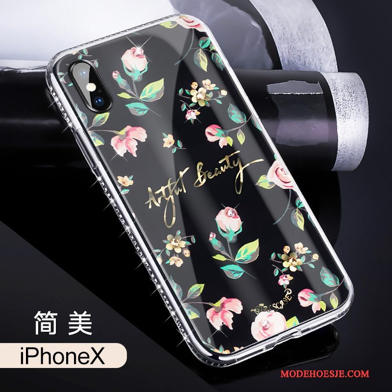 Hoesje iPhone X Kleur Telefoon Anti-fall, Hoes iPhone X Zakken Trendy Merk Nieuw