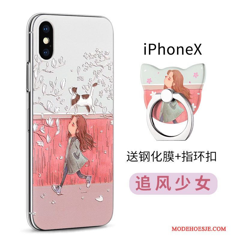 Hoesje iPhone X Siliconen Nieuw Doorzichtig, Hoes iPhone X Kleur Telefoon Anti-fall