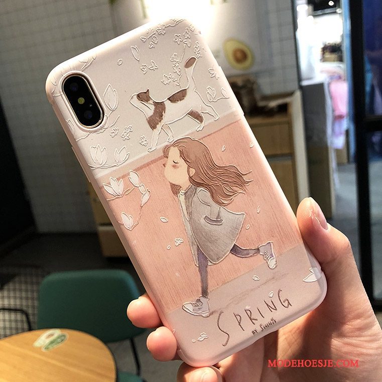 Hoesje iPhone X Zacht Hanger Trendy Merk, Hoes iPhone X Zakken Nieuw Licht