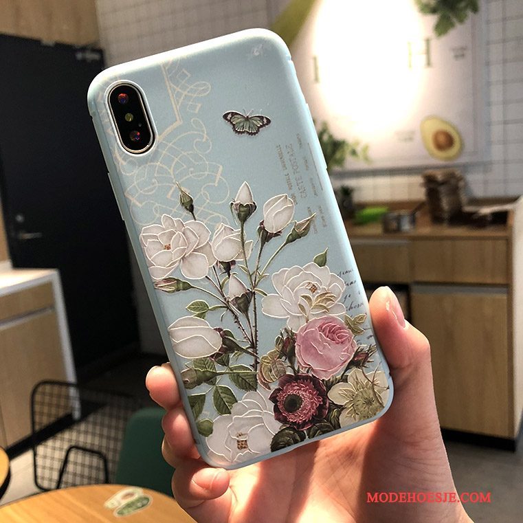 Hoesje iPhone X Zacht Hanger Trendy Merk, Hoes iPhone X Zakken Nieuw Licht