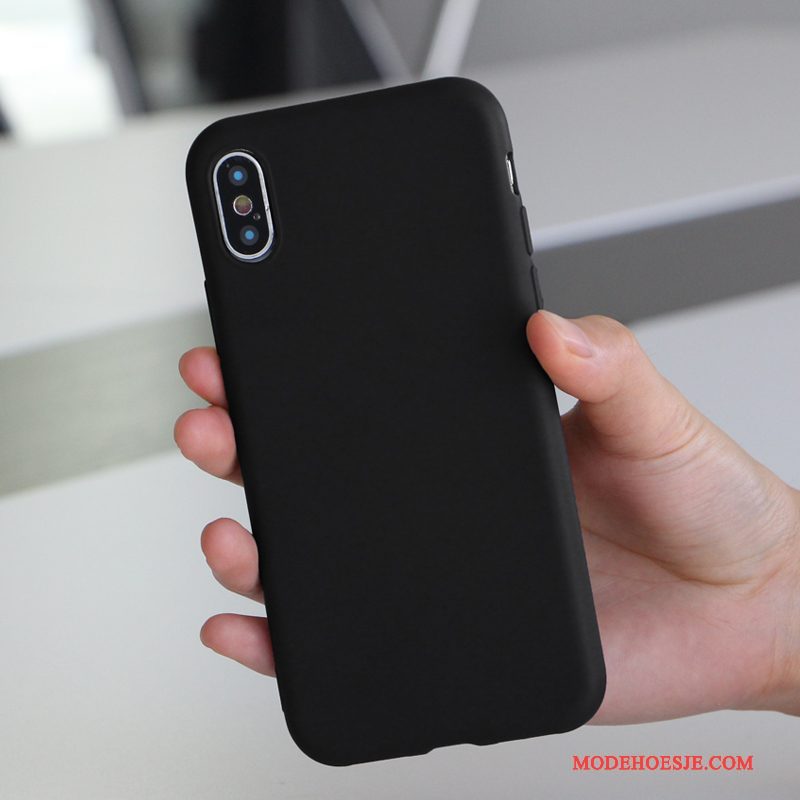 Hoesje iPhone X Zacht Telefoon Trendy Merk, Hoes iPhone X Reliëf Mooie Nieuw