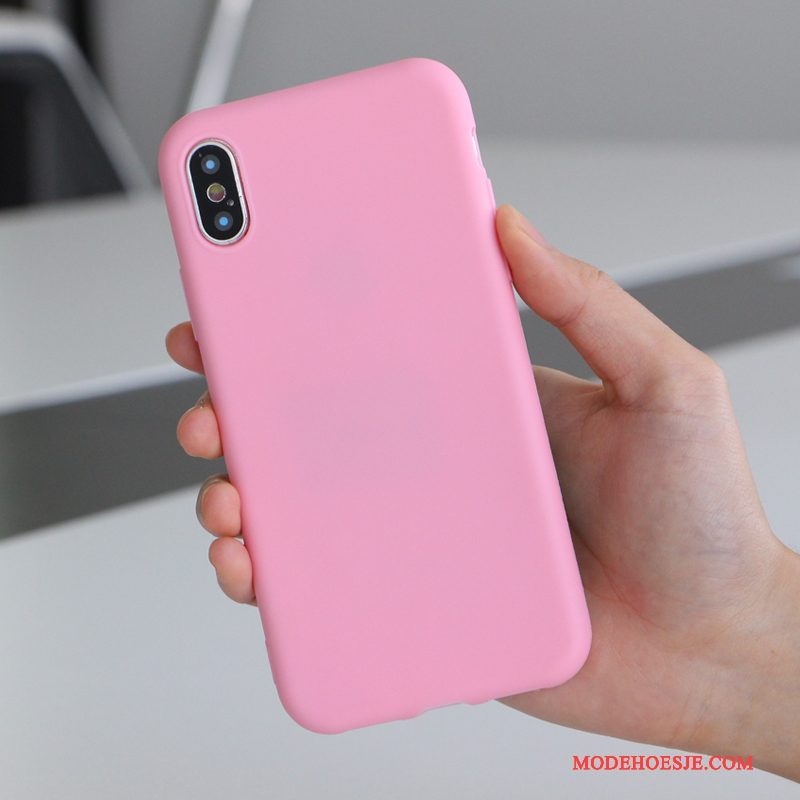 Hoesje iPhone X Zacht Telefoon Trendy Merk, Hoes iPhone X Reliëf Mooie Nieuw