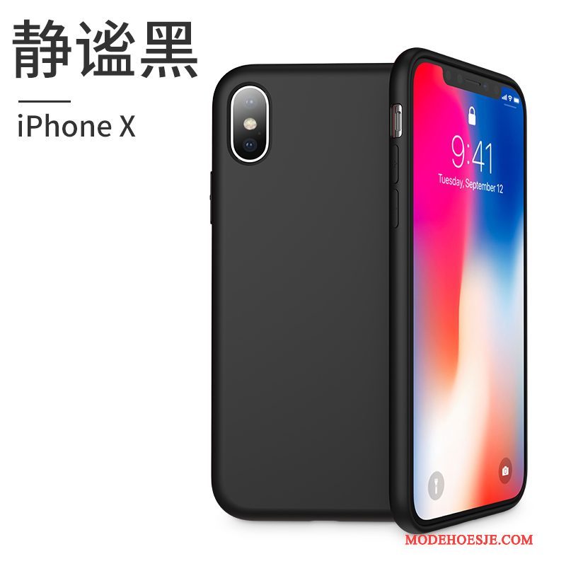 Hoesje iPhone X Zakken Roze Nieuw, Hoes iPhone X Siliconen Telefoon Trendy Merk