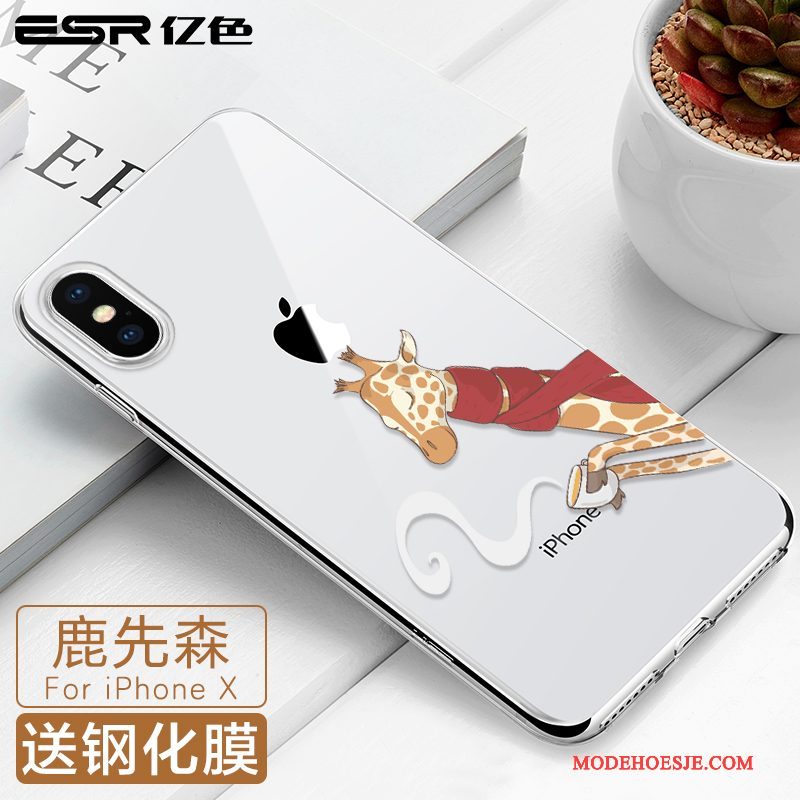 Hoesje iPhone X Zakken Trendy Merk Net Red, Hoes iPhone X Kleur Anti-falltelefoon