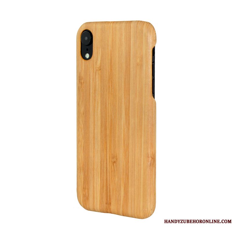 Hoesje iPhone Xr Scheppend Telefoon Persoonlijk, Hoes iPhone Xr Hout Bamboe Hout