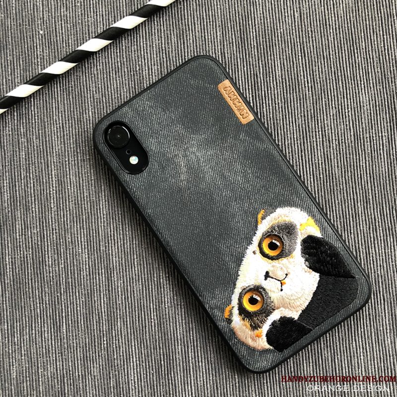 Hoesje iPhone Xr Spotprent Beren Hond, Hoes iPhone Xr Telefoon Trendy Merk