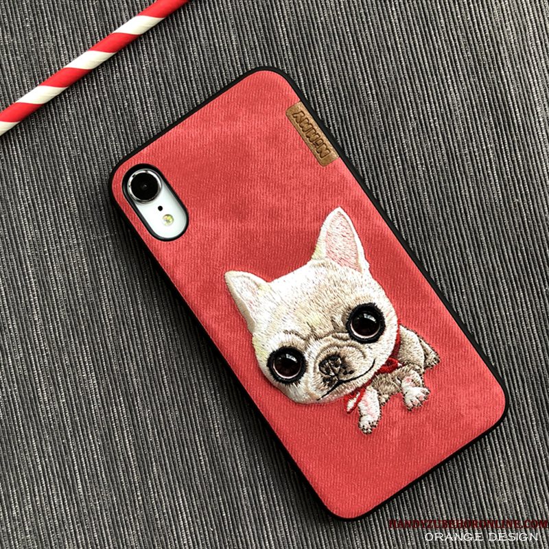 Hoesje iPhone Xr Spotprent Beren Hond, Hoes iPhone Xr Telefoon Trendy Merk