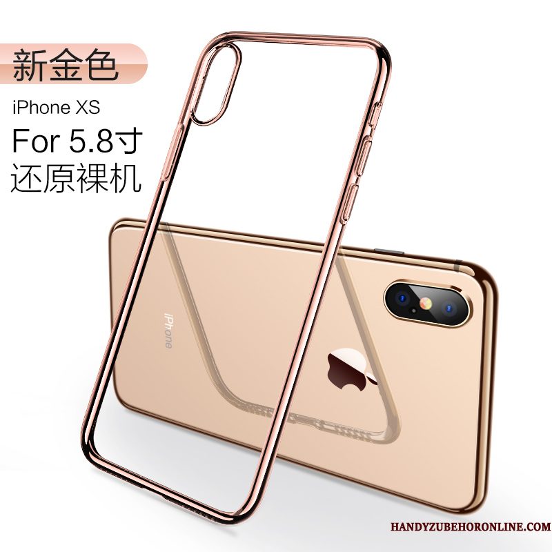 Hoesje iPhone Xs Bescherming Net Redtelefoon, Hoes iPhone Xs Zacht Dun Nieuw