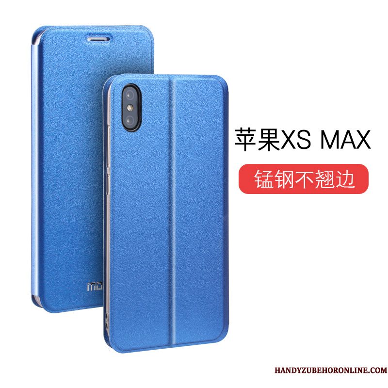 Hoesje iPhone Xs Max Bescherming Telefoon Nieuw, Hoes iPhone Xs Max Zakken Persoonlijk Blauw
