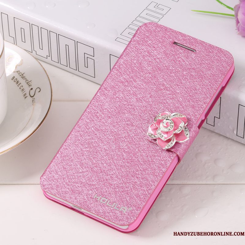 Hoesje iPhone Xs Max Leer Telefoon Blauw, Hoes iPhone Xs Max Folio Anti-fall