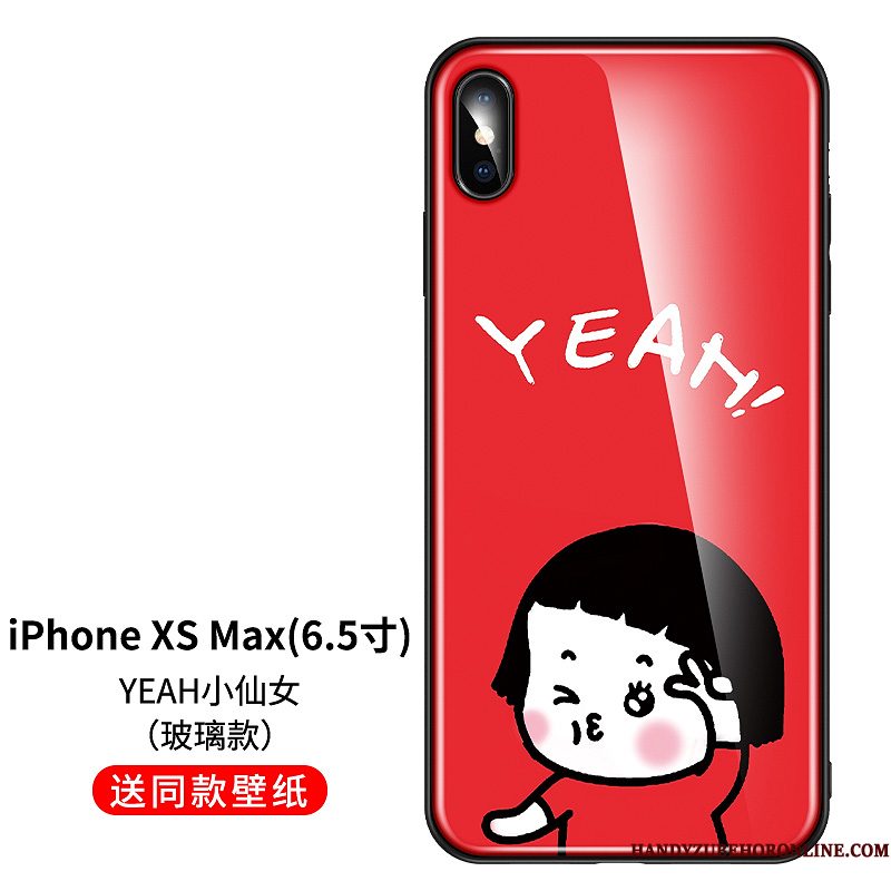 Hoesje iPhone Xs Max Scheppend Net Red Mooie, Hoes iPhone Xs Max Siliconen Telefoon Original