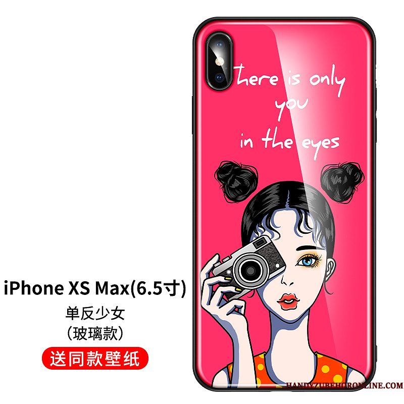 Hoesje iPhone Xs Max Scheppend Net Red Mooie, Hoes iPhone Xs Max Siliconen Telefoon Original