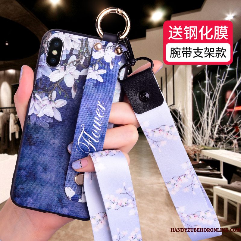 Hoesje iPhone Xs Max Siliconen Telefoon Anti-fall, Hoes iPhone Xs Max Zacht Persoonlijk Trendy Merk