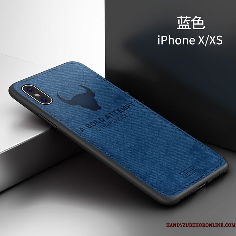 Hoesje iPhone Xs Max Siliconen Trendy Merk Nieuw, Hoes iPhone Xs Max Zacht Anti-falltelefoon