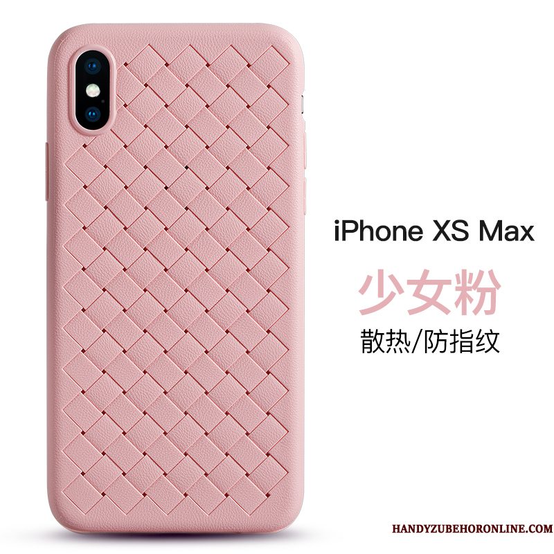 Hoesje iPhone Xs Max Zakken Bedrijf Kwaliteit, Hoes iPhone Xs Max Zacht Purper Ademend