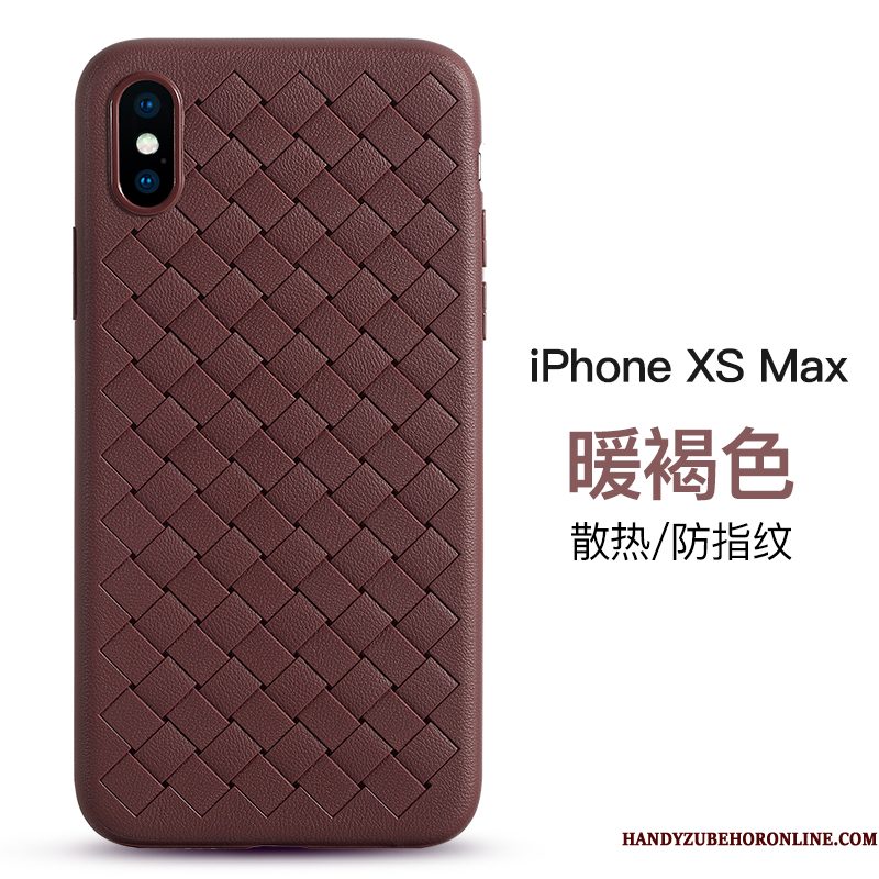 Hoesje iPhone Xs Max Zakken Bedrijf Kwaliteit, Hoes iPhone Xs Max Zacht Purper Ademend