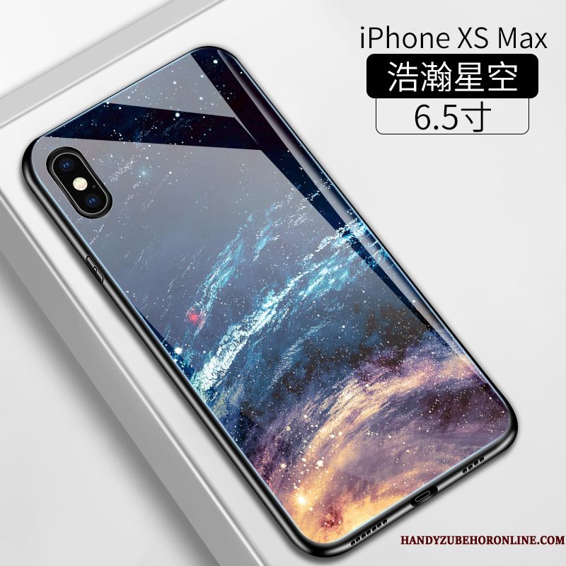 Hoesje iPhone Xs Max Zakken Glas Nieuw, Hoes iPhone Xs Max Siliconen Net Red Dun