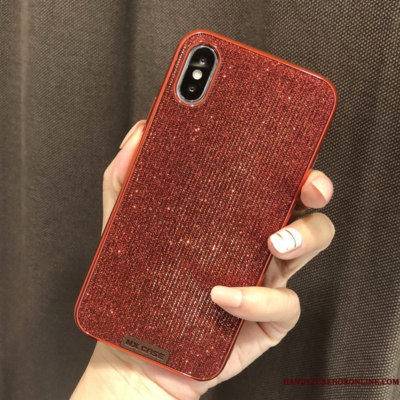 Hoesje iPhone Xs Mode Net Red High End, Hoes iPhone Xs Luxe Telefoon