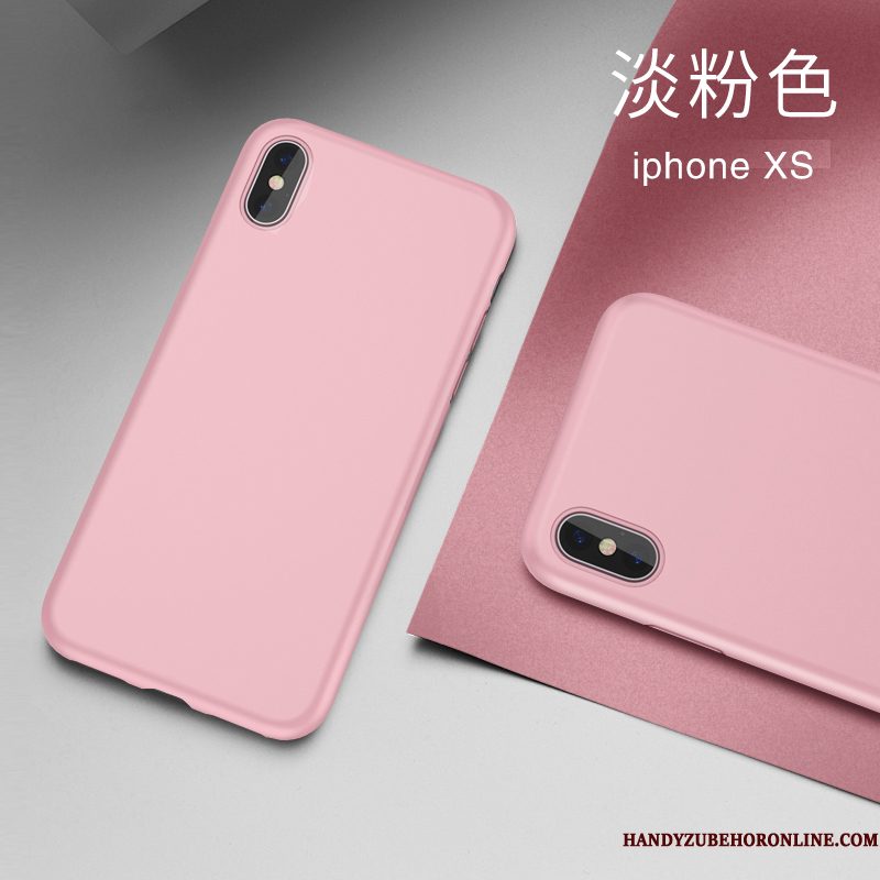 Hoesje iPhone Xs Siliconen Dun Persoonlijk, Hoes iPhone Xs Zacht Trendy Merk Net Red