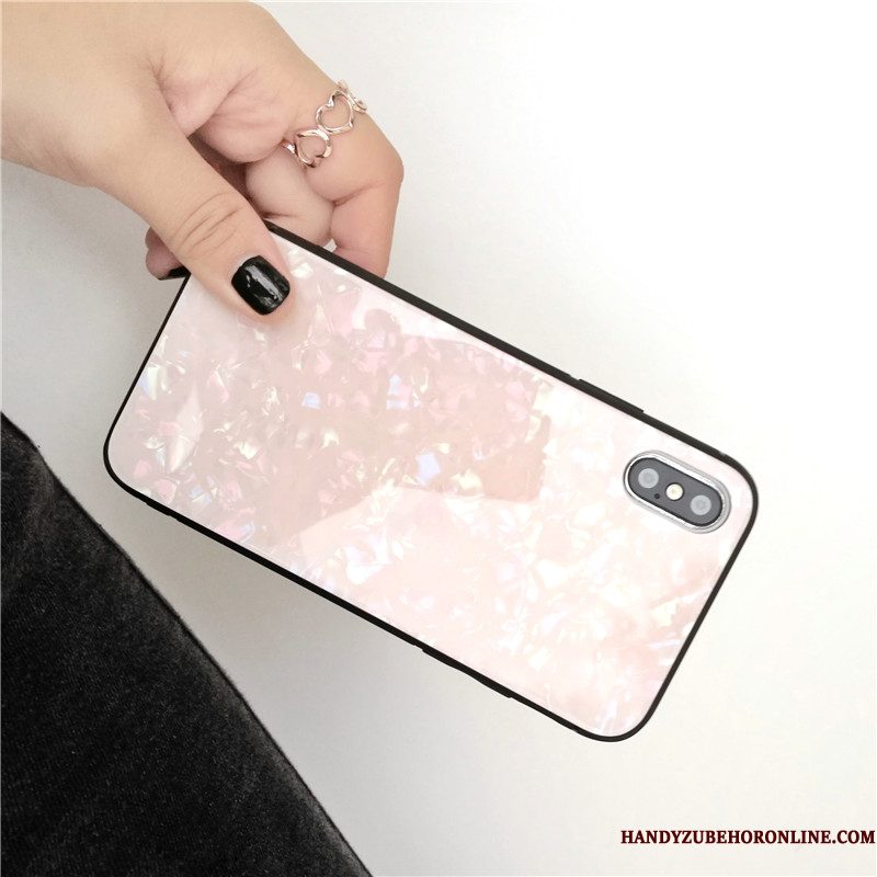 Hoesje iPhone Xs Zakken Blauw Glas, Hoes iPhone Xs Bescherming Telefoon Lovers