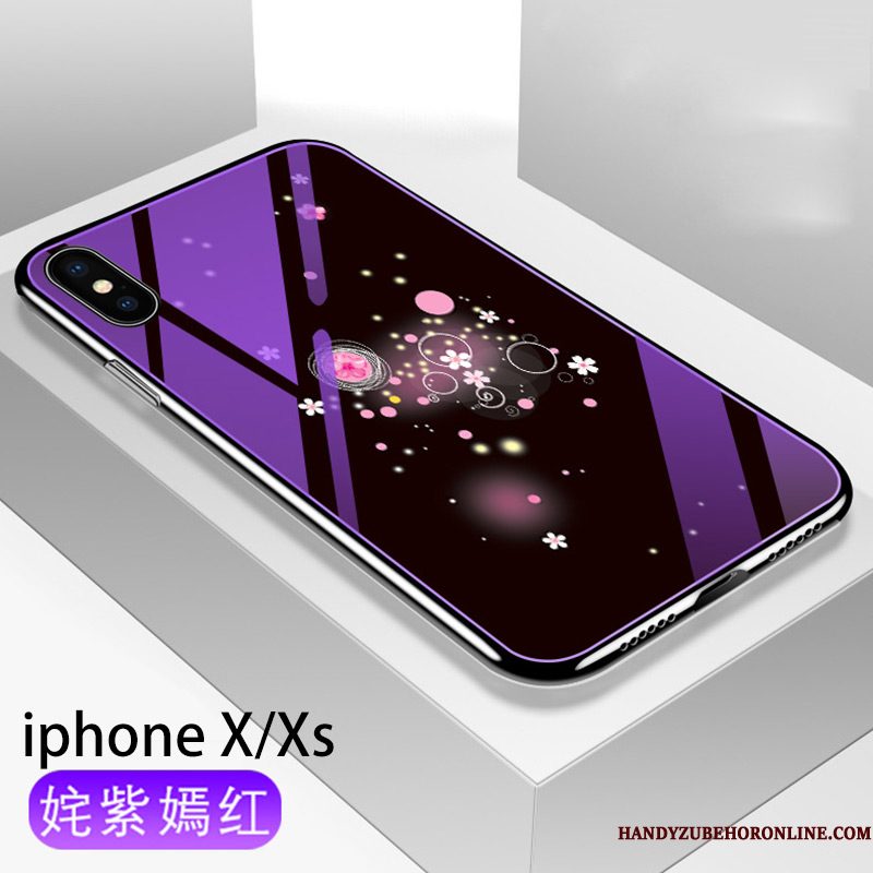 Hoesje iPhone Xs Zakken Telefoon Trendy Merk, Hoes iPhone Xs Bescherming Anti-fall Plating