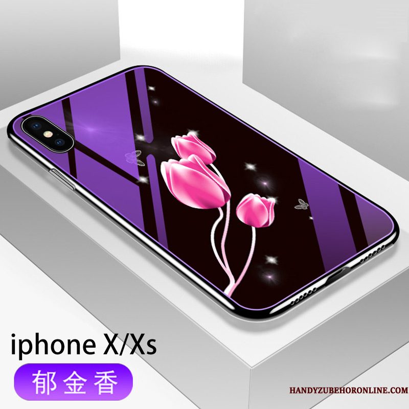 Hoesje iPhone Xs Zakken Telefoon Trendy Merk, Hoes iPhone Xs Bescherming Anti-fall Plating