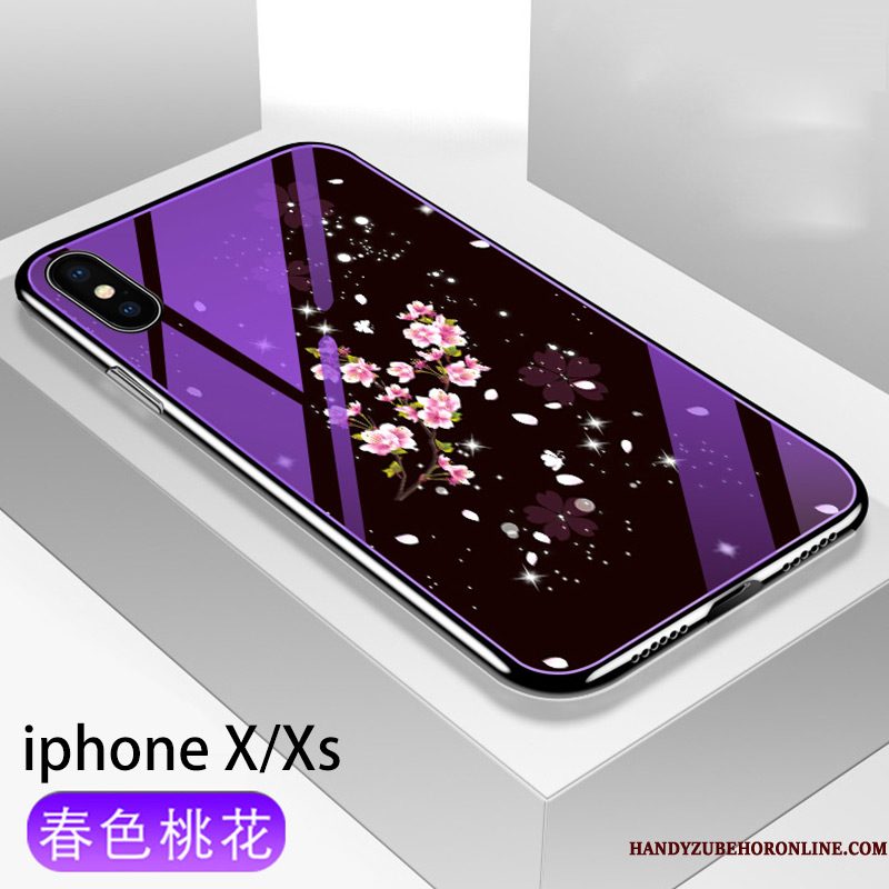 Hoesje iPhone Xs Zakken Telefoon Trendy Merk, Hoes iPhone Xs Bescherming Anti-fall Plating