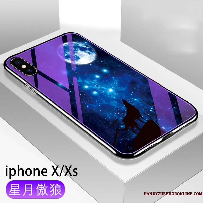 Hoesje iPhone Xs Zakken Telefoon Trendy Merk, Hoes iPhone Xs Bescherming Anti-fall Plating