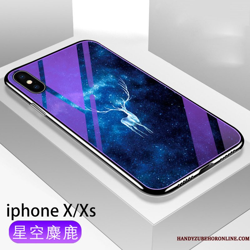 Hoesje iPhone Xs Zakken Telefoon Trendy Merk, Hoes iPhone Xs Bescherming Anti-fall Plating