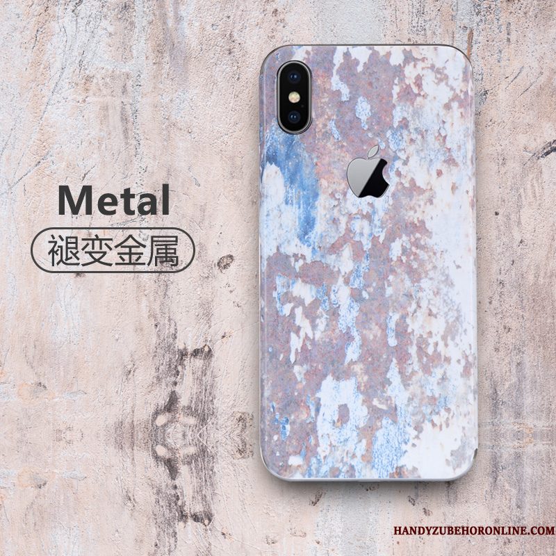 Hoesje iPhone Xs Zakken Trendy Merk Persoonlijk, Hoes iPhone Xs Scheppend Kleur Net Red