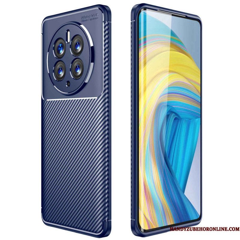 Hoesje voor Huawei Mate 50 Pro Flexibele Koolstofvezel